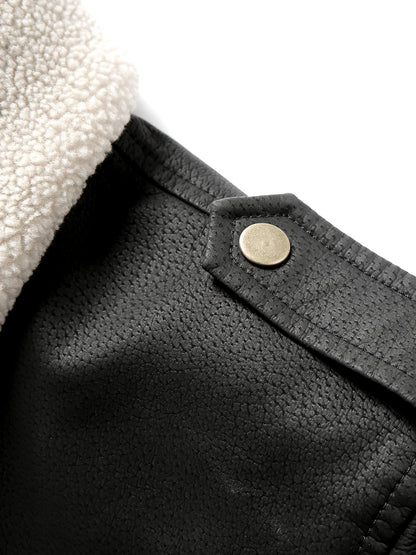 Fleece Lined Bomber Jacket for Men | Ribbed Autumn Layering