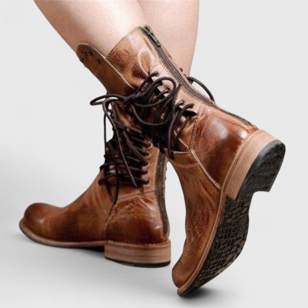 Everyday Ankle Boots for Women | Lace Up Studded Warm Winter Style
