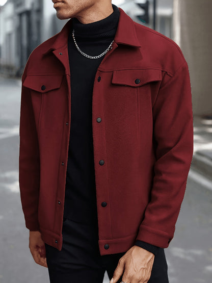 Everyday Winter Jacket for Men | Button Front Autumn Layering