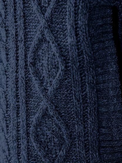 Insulated Cardigan for Men | Funnel Neck Full Zip Warm Winter Layer