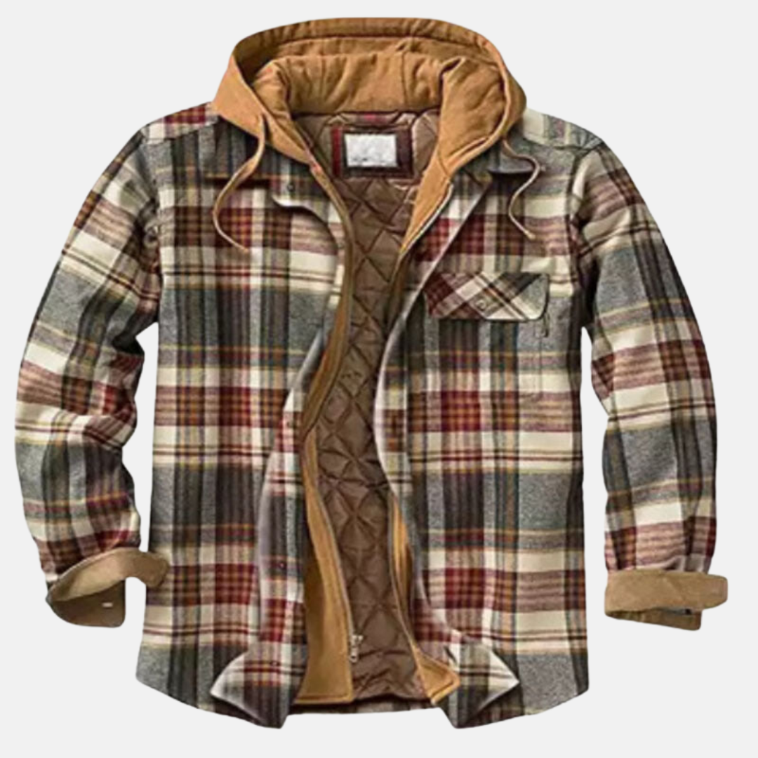 Hooded Quilted Jacket for Women | Button Front Warm Winter Layer