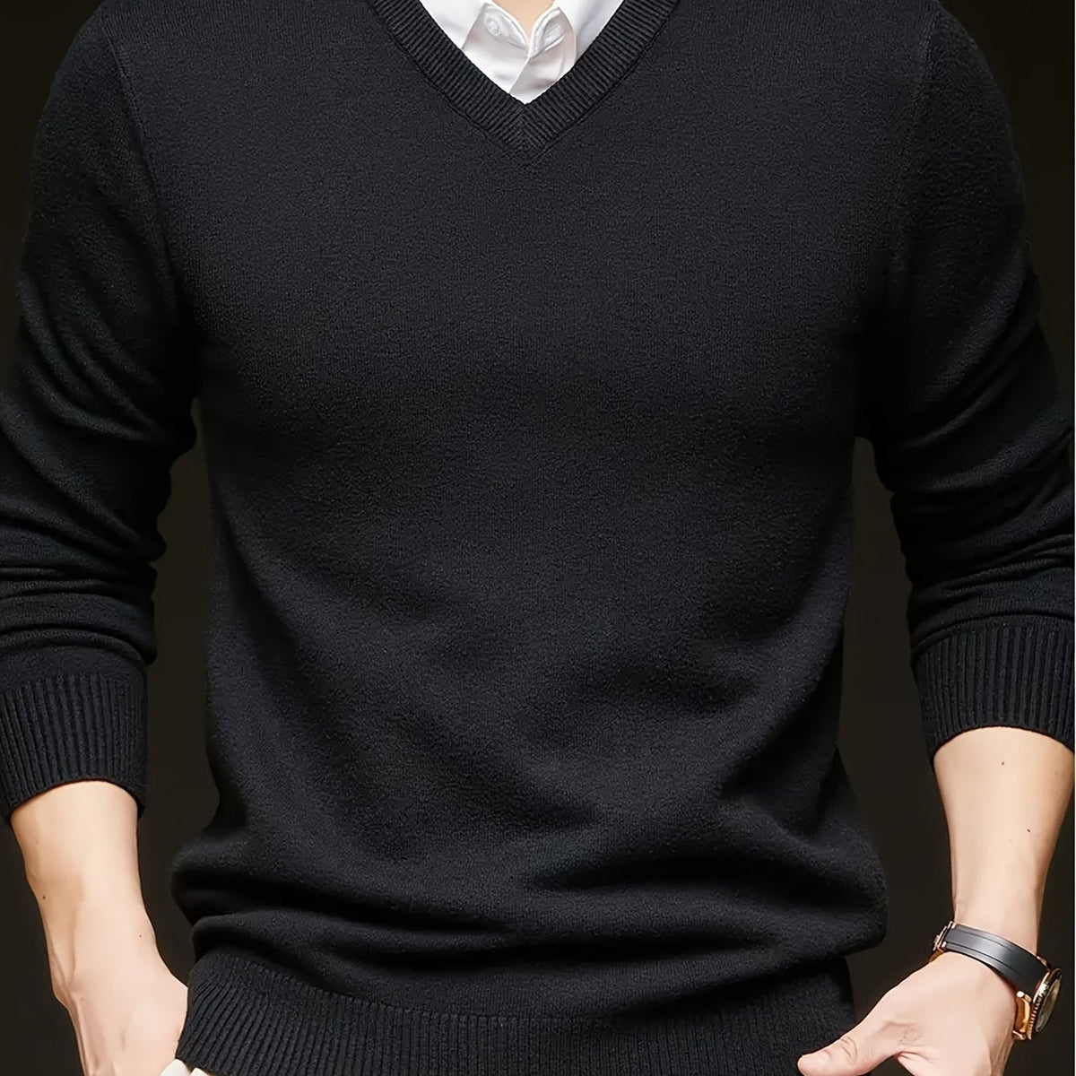 Warm Sweater for Men | V Neck Cosy Winter Style
