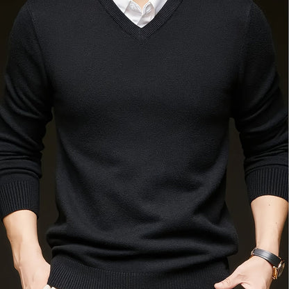 Warm Sweater for Men | V Neck Cosy Winter Style