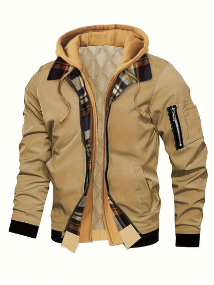 Hooded Winter Jacket for Women | Side Zip Ribbed Autumn Layering