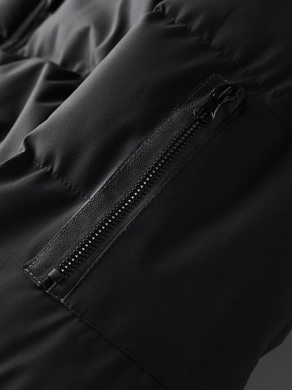 Hooded Quilted Jacket for Men | Ribbed Cosy Winter Style