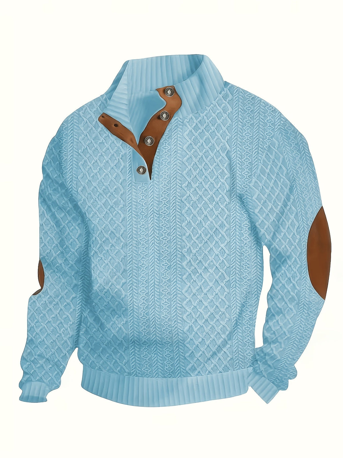Oversized Sweater for Women | Button Front Funnel Neck Cold Weather Ready