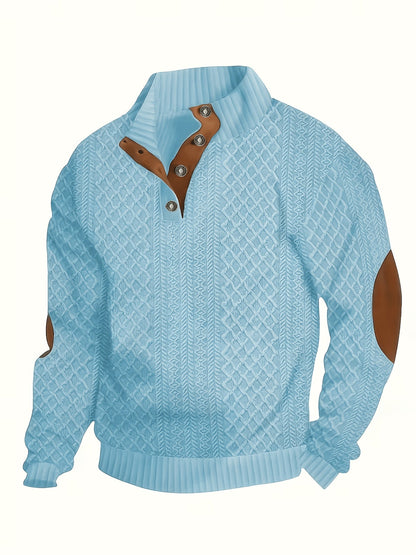 Oversized Sweater for Women | Button Front Funnel Neck Cold Weather Ready