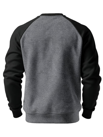 Everyday Sweatshirt for Men | Ribbed Crew Neck Autumn Layering