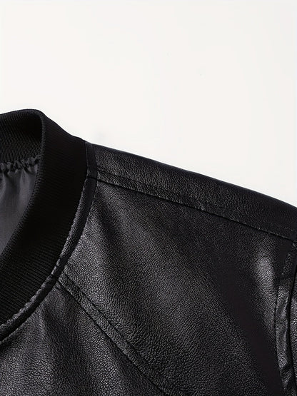 Warm Bomber Jacket for Men | Side Zip Ribbed Autumn Layering