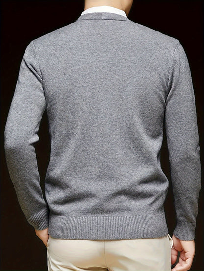 Warm Sweater for Men | V Neck Cosy Winter Style