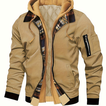 Hooded Winter Jacket for Women | Side Zip Ribbed Autumn Layering