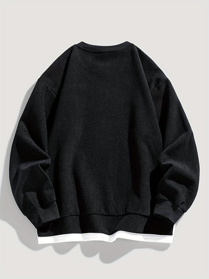 Oversized Sweatshirt for Men | Pull On Ribbed Fall & Winter 2026