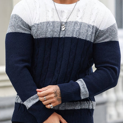 Everyday Sweater for Men | Ribbed Crew Neck Cold Weather Ready
