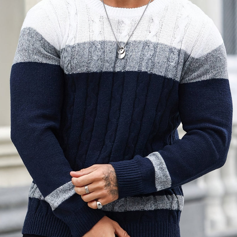Everyday Sweater for Men | Ribbed Crew Neck Cold Weather Ready