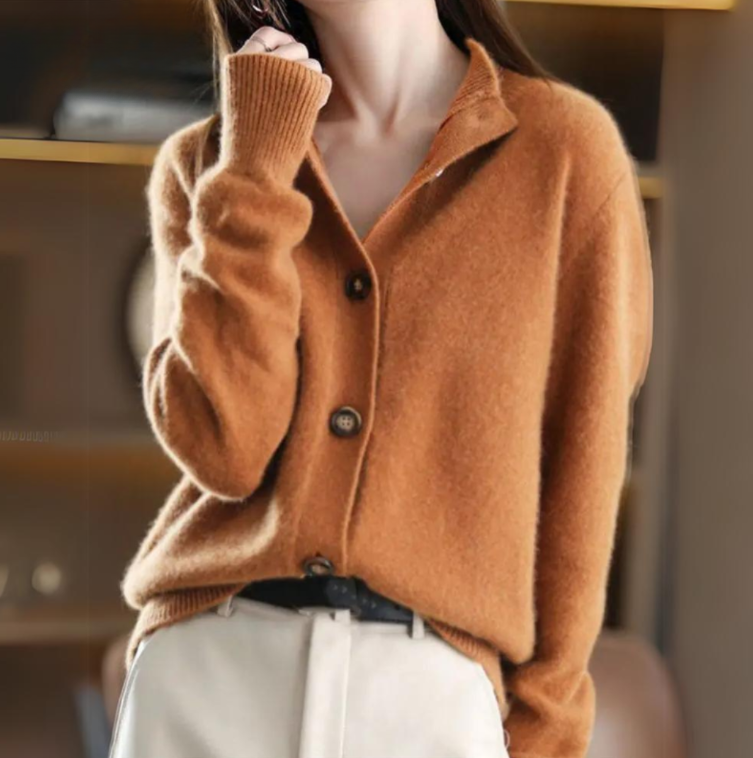 Button Front Cardigan for Women | Ribbed Cold Weather Ready