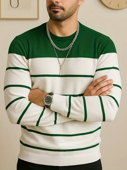 Everyday Sweater for Men | Stretch Crew Neck Autumn Layering