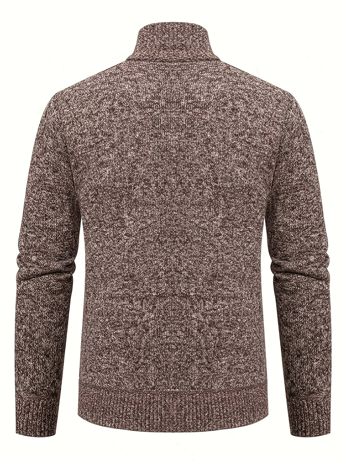 Insulated Cardigan for Men | Funnel Neck Full Zip Warm Winter Layer