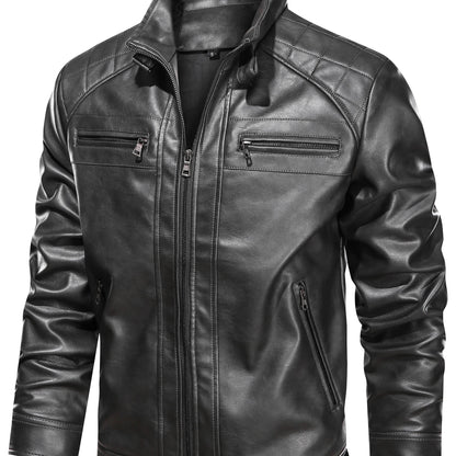 Oversized Winter Jacket for Men | Funnel Neck Autumn Layering