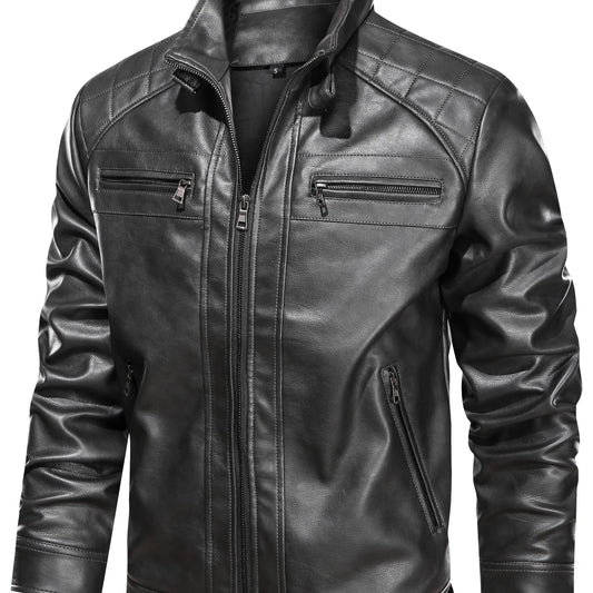 Oversized Winter Jacket for Men | Funnel Neck Autumn Layering