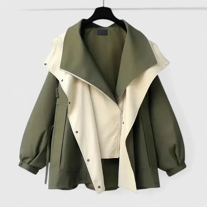 Warm Winter Jacket for Women | Button Front Lightweight Autumn Layering
