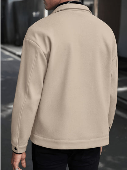 Everyday Winter Jacket for Men | Button Front Autumn Layering