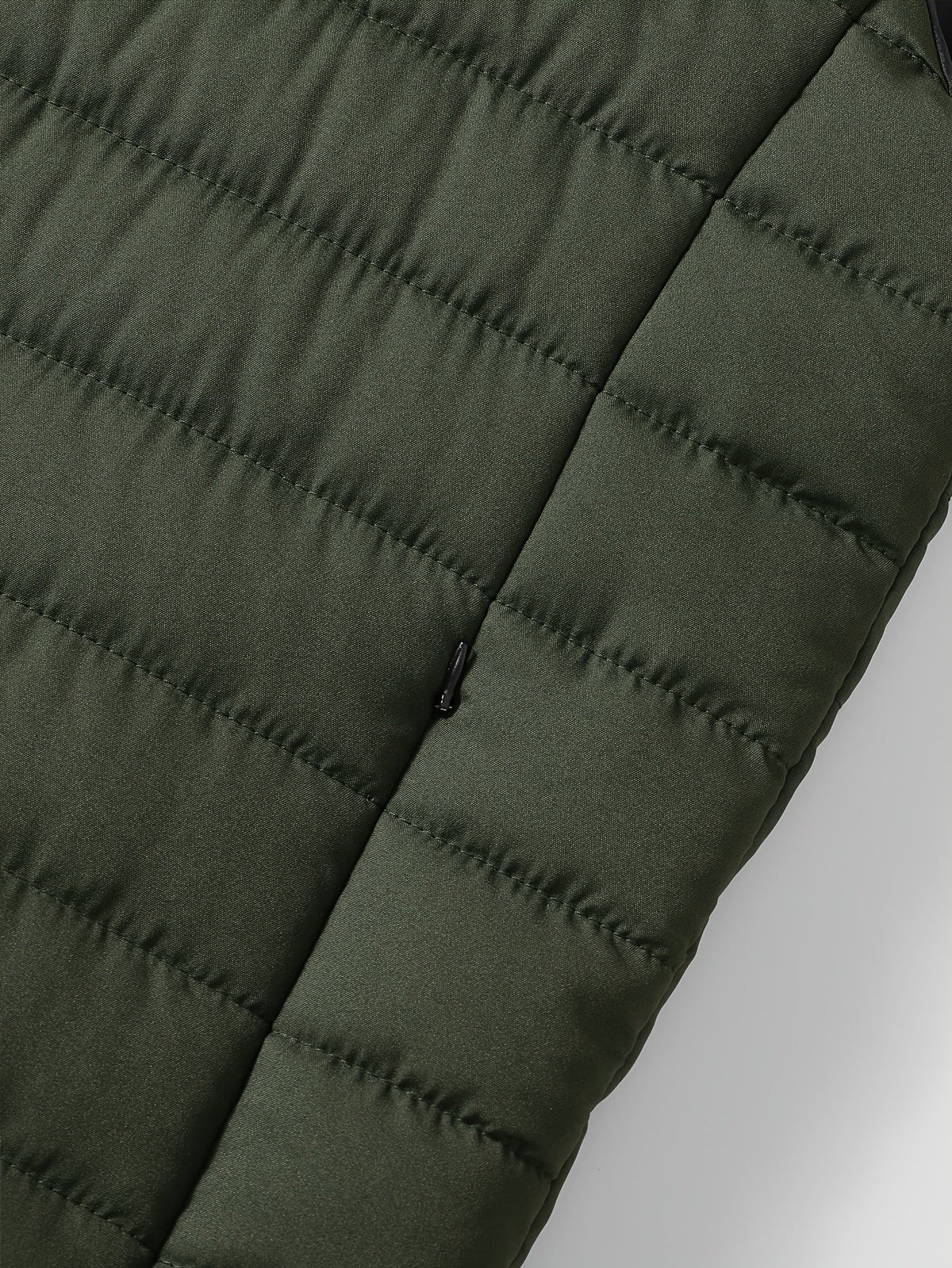 Lightweight Quilted Jacket for Men | Side Zip Cosy Winter Style