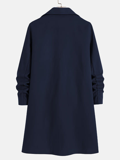 Longline Winter Coat for Women | Lapel Collar Cold Weather Ready