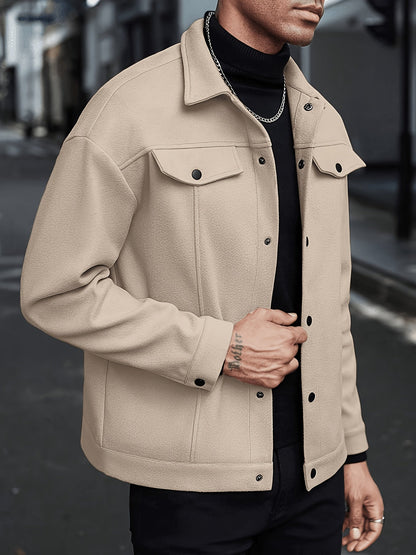 Everyday Winter Jacket for Men | Button Front Autumn Layering
