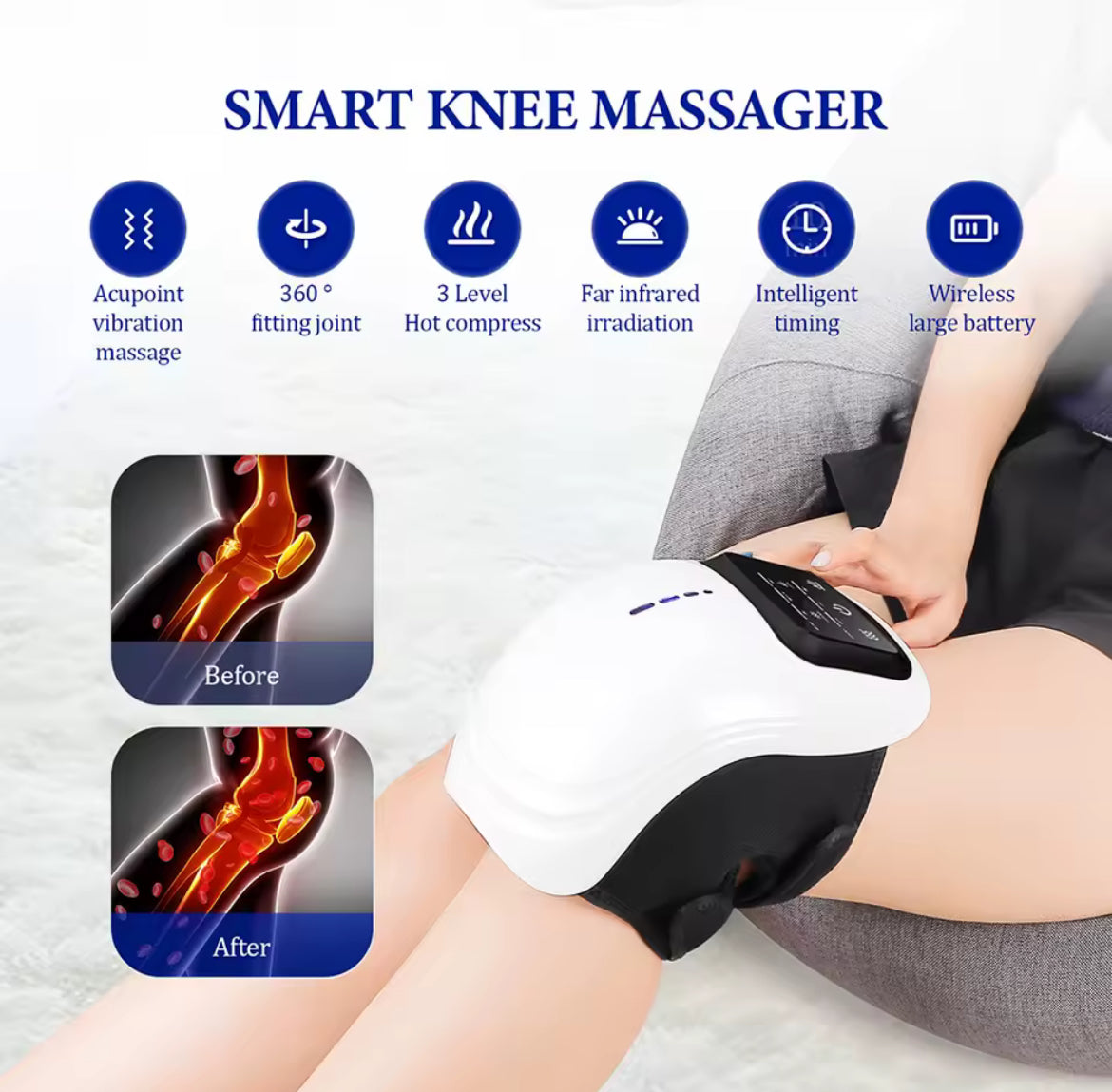 Smart Cordless Knee Massager