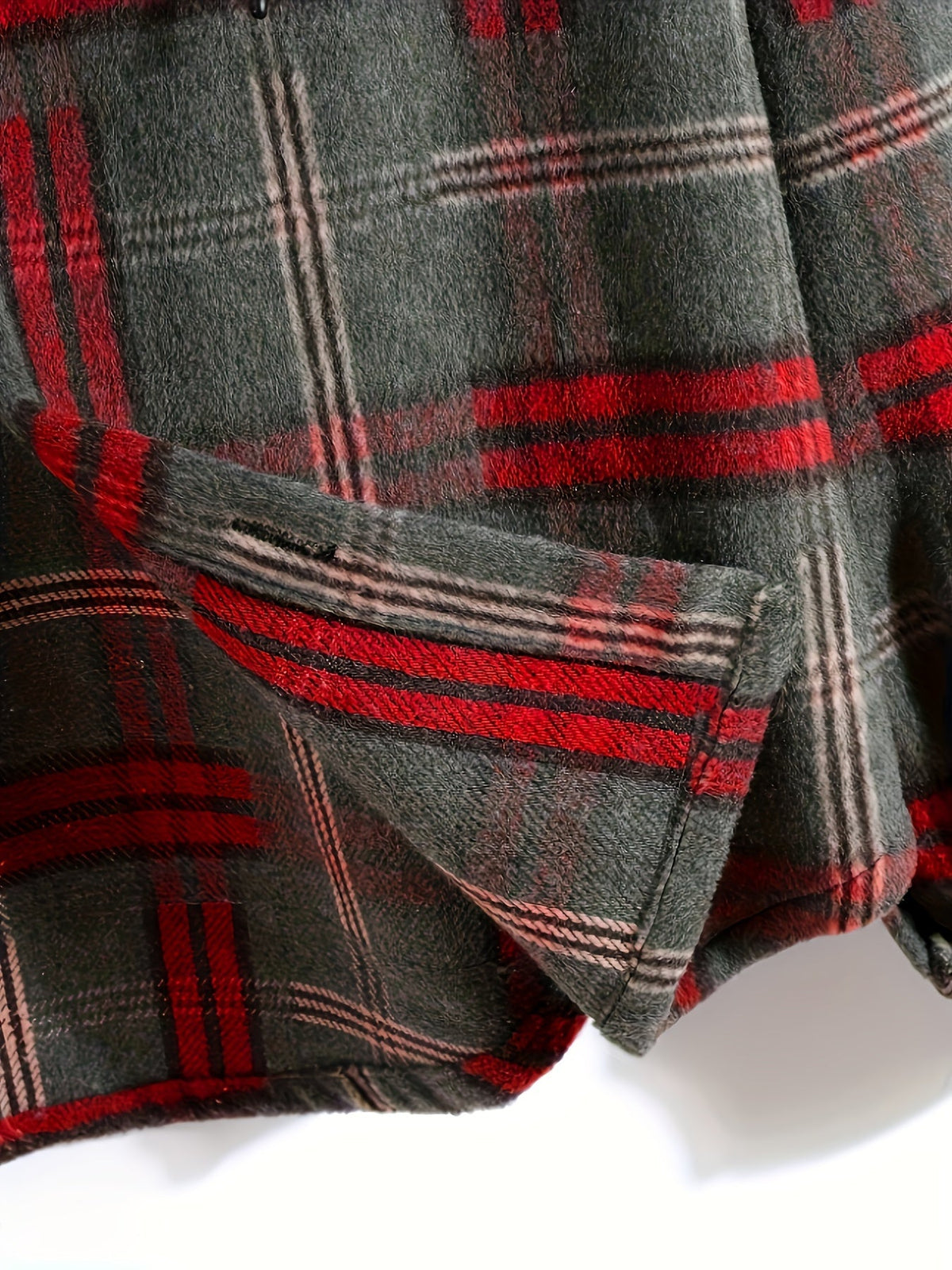 Hooded Winter Jacket for Men | Button Front Plaid Autumn Layering