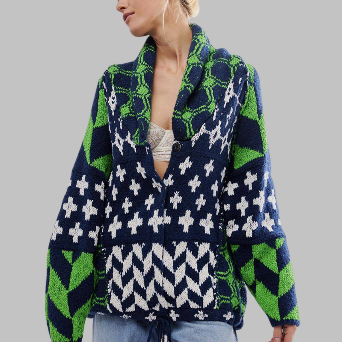 Oversized Cardigan for Women | Button Front Insulated Cosy Winter Style