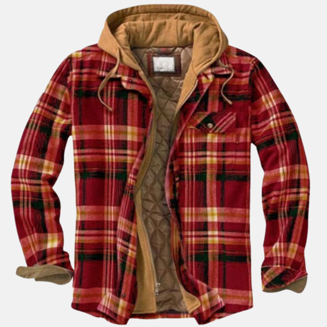 Hooded Quilted Jacket for Women | Button Front Warm Winter Layer