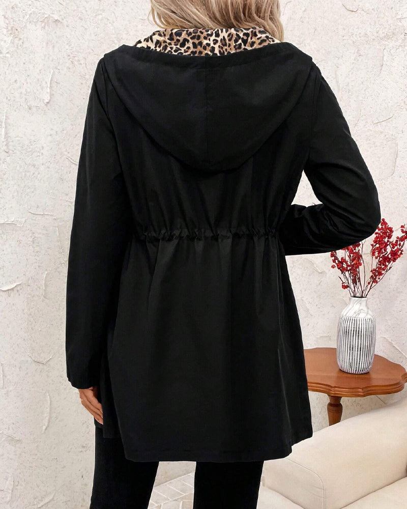 Oversized Winter Coat for Women | Side Zip Drawstring Autumn Layering