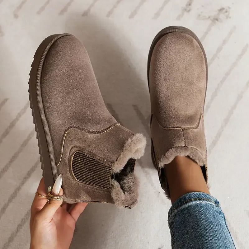 Warm Ankle Boots for Women | Stretch Fall Booties