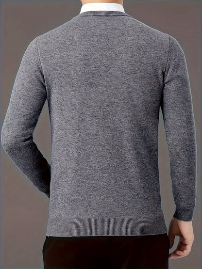 Insulated Sweater for Men | V Neck Lightweight Warm Winter Layer