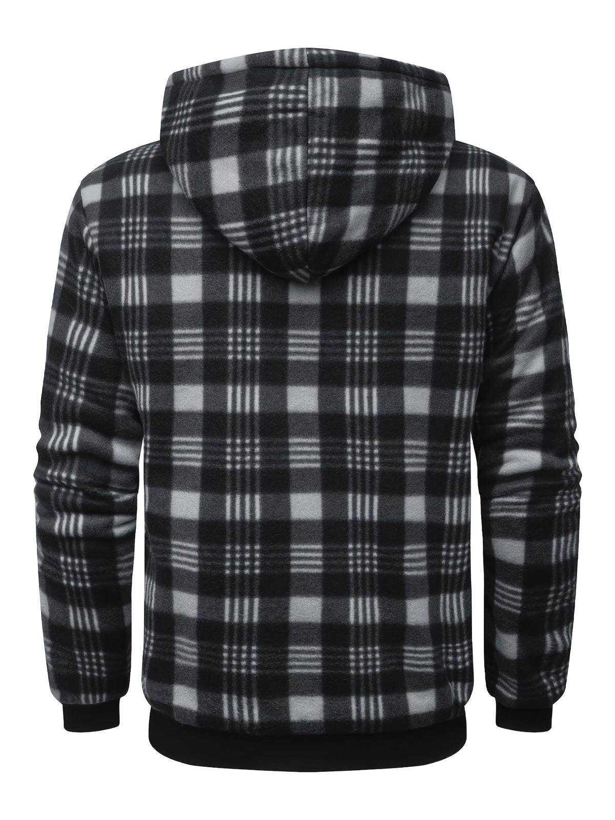 Hooded Winter Jacket for Men | Side Zip Cold Weather Ready
