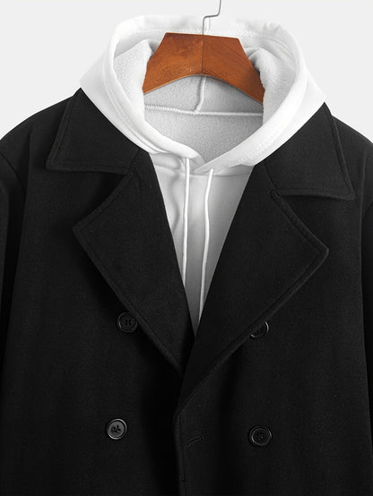 Double Breasted Winter Coat for Women | Lapel Collar Cold Weather Ready