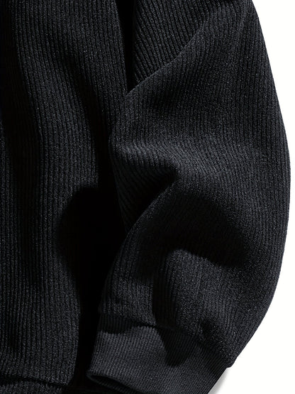 Oversized Sweatshirt for Men | Pull On Ribbed Fall & Winter 2026