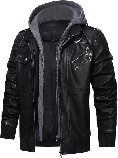 Black Hooded Winter Jacket for Men | Cold Weather Ready