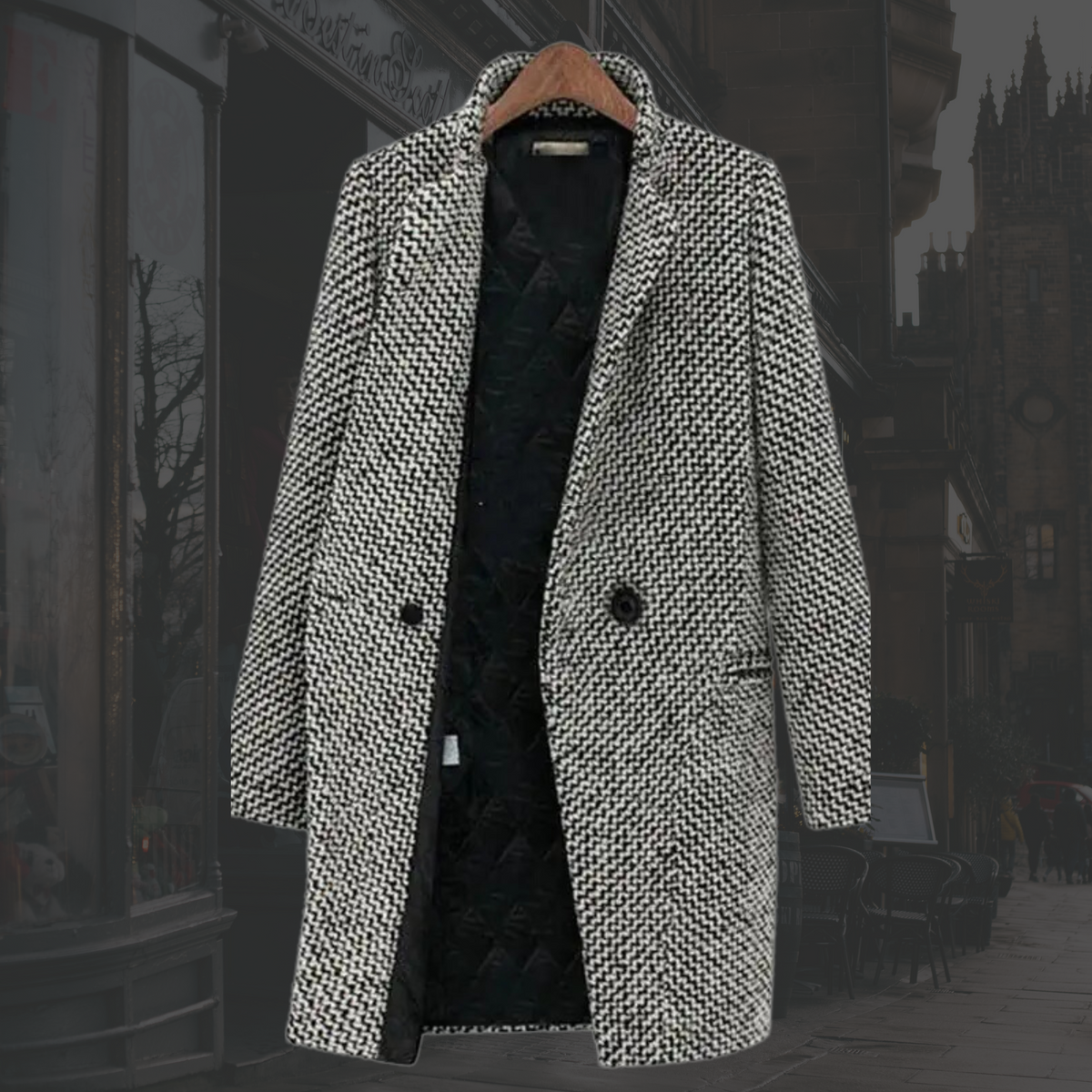 Everyday Winter Coat for Women | Button Front Lapel Collar Cold Weather Ready
