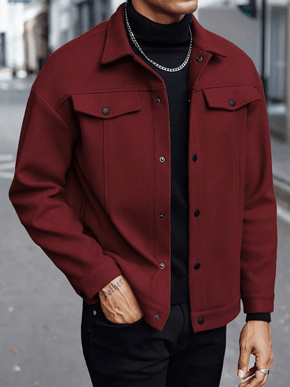 Everyday Winter Jacket for Men | Button Front Autumn Layering