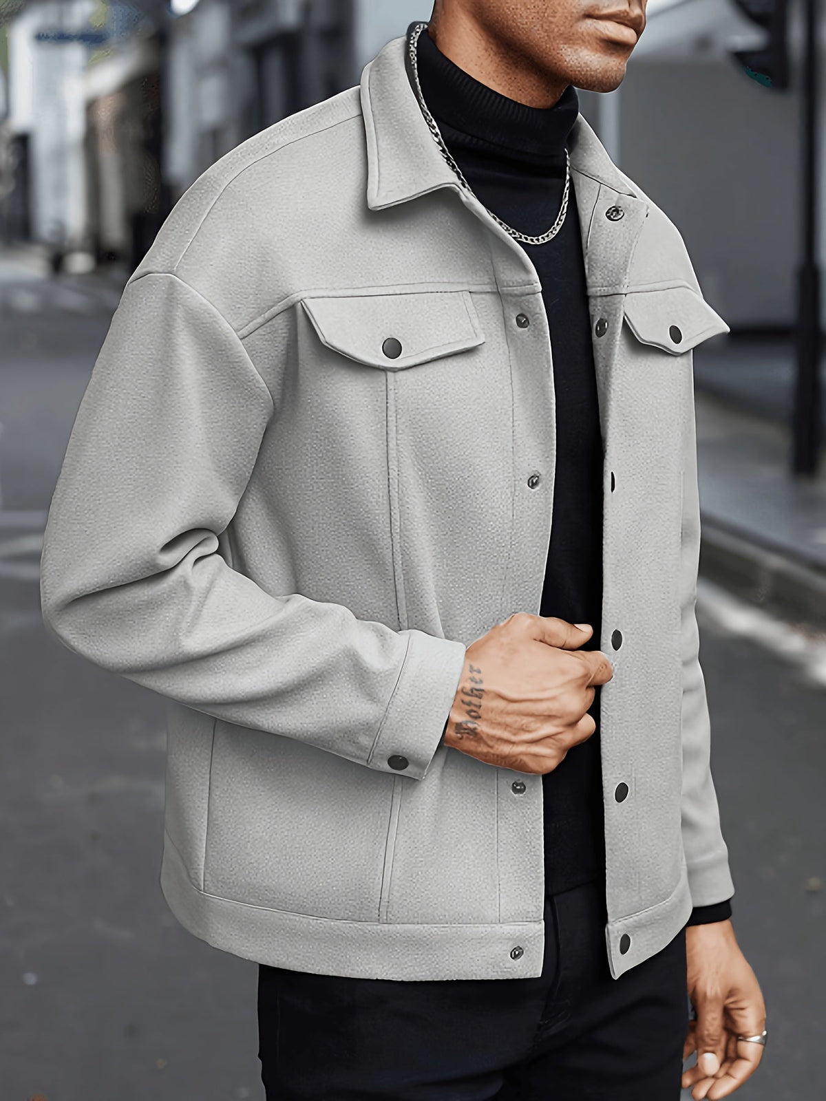 Everyday Winter Jacket for Men | Button Front Autumn Layering
