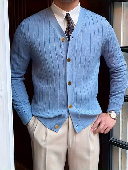 Oversized Cardigan for Men | Button Front Lightweight Cold Weather Ready