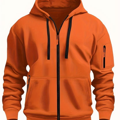 Hooded Hoodie for Women | Drawstring Full Zip Autumn Layering