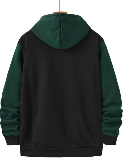 Hooded Hoodie for Men | Side Zip Warm Winter Layer