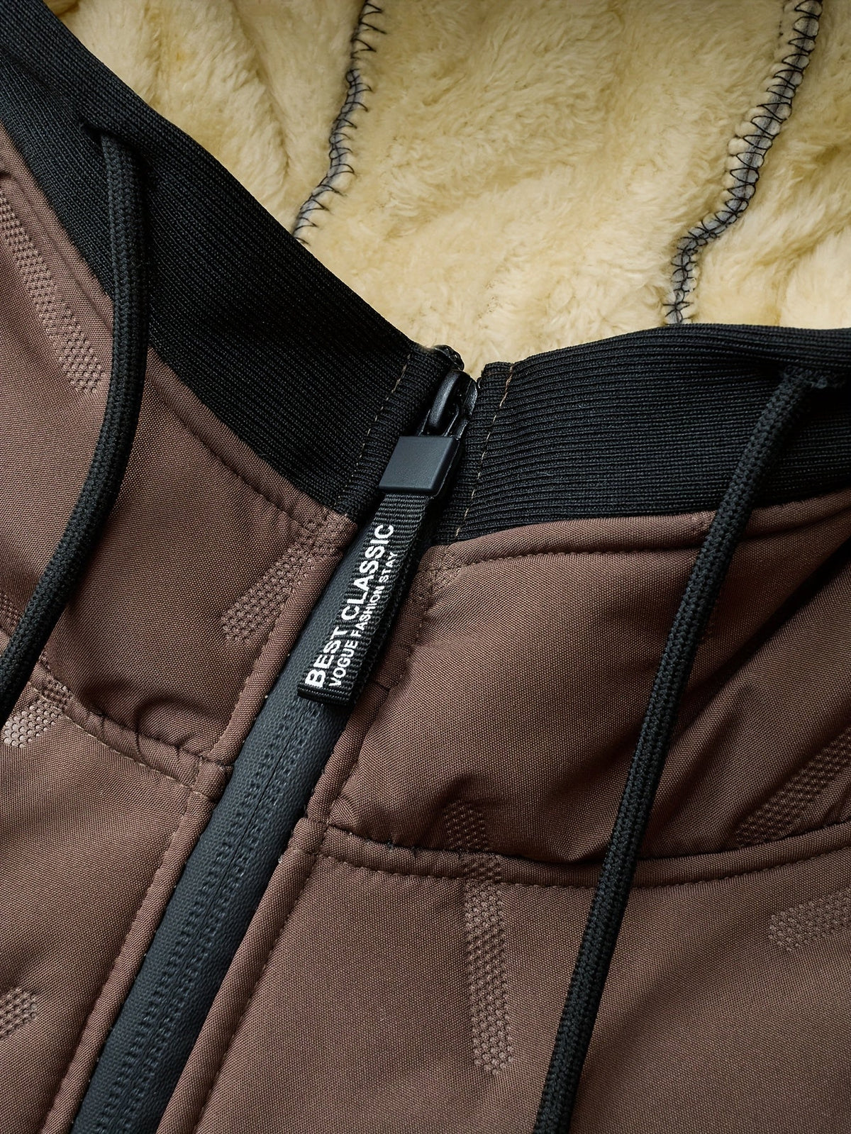 Fleece Lined Winter Jacket for Men | Side Zip Hooded Cold Weather Ready