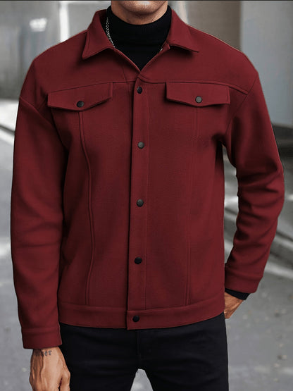 Everyday Winter Jacket for Men | Button Front Autumn Layering
