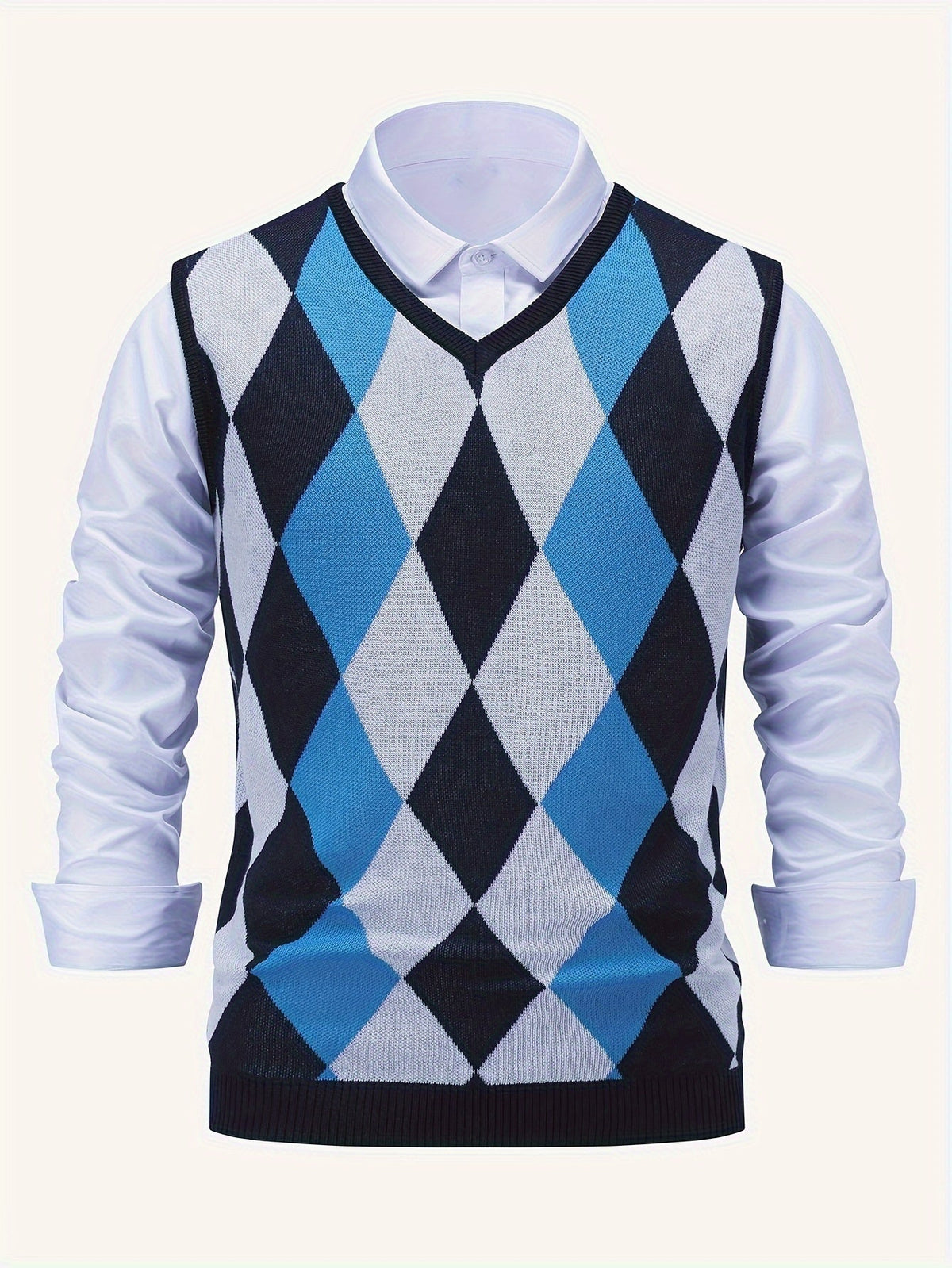 Lightweight Puffer Vest for Men | V Neck Warm Winter Layer