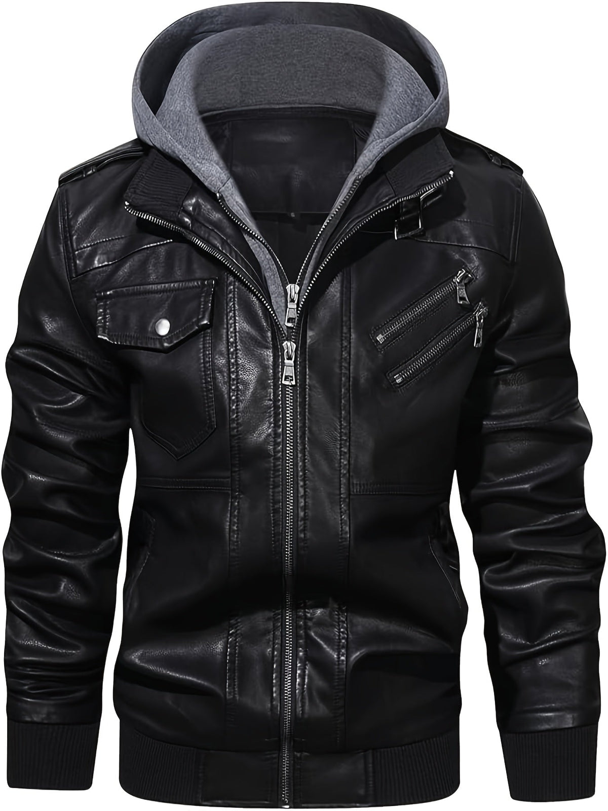 Black Hooded Winter Jacket for Men | Cold Weather Ready