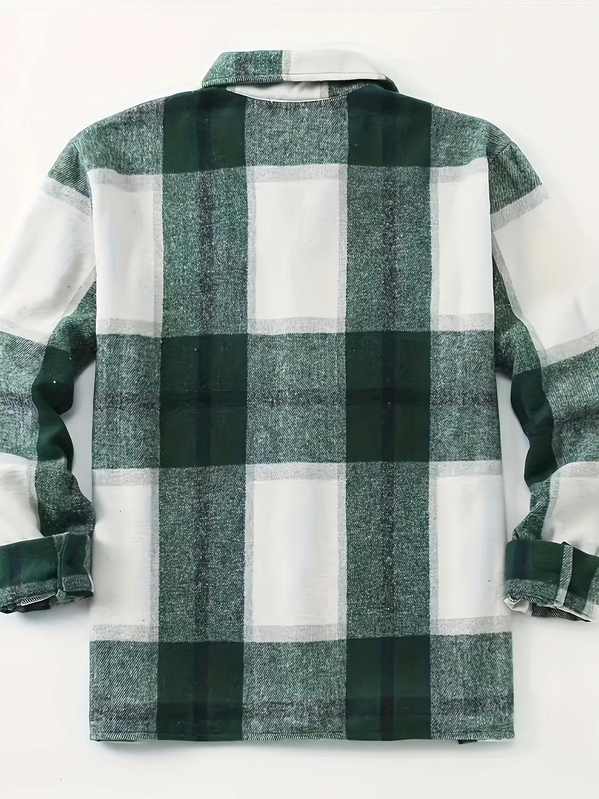 Plaid Shacket for Men | Button Front Warm Winter Layer